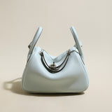 Solano Top-Grain TC Leather Shoulder Bag - Blue