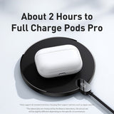 Baseus Digital LED 15W Fast Charging Wireless Phone Charge Pad Type-C USB - Black