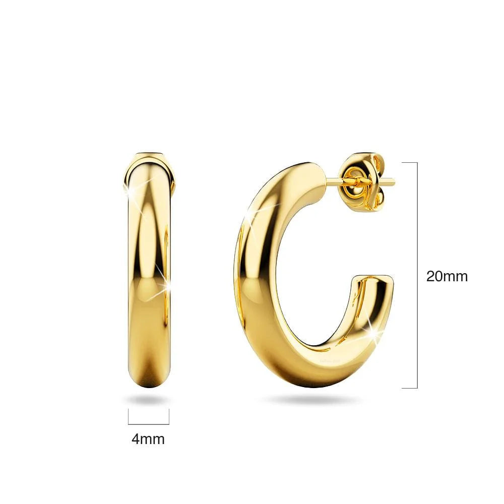 Bullion Gold Erica Gold Hoop Earrings
