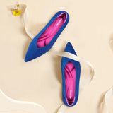 Charlotte Casual Pointed Toe Commuter Flats - Sapphire