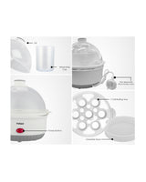 TODO 350W Egg Cooker Omelet Omelette 7 Cell Tray Electric Egg Maker - White