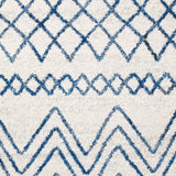 Oasis 453 White Blue Round Rug