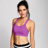High Impact Lightly Padded Wireless Active Bra - Purple