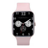 Bluetooth Smart Watch 1.96" TFT Touch Screen Temperature Heart Rate Blood Pressure BT 5.0 - Pink