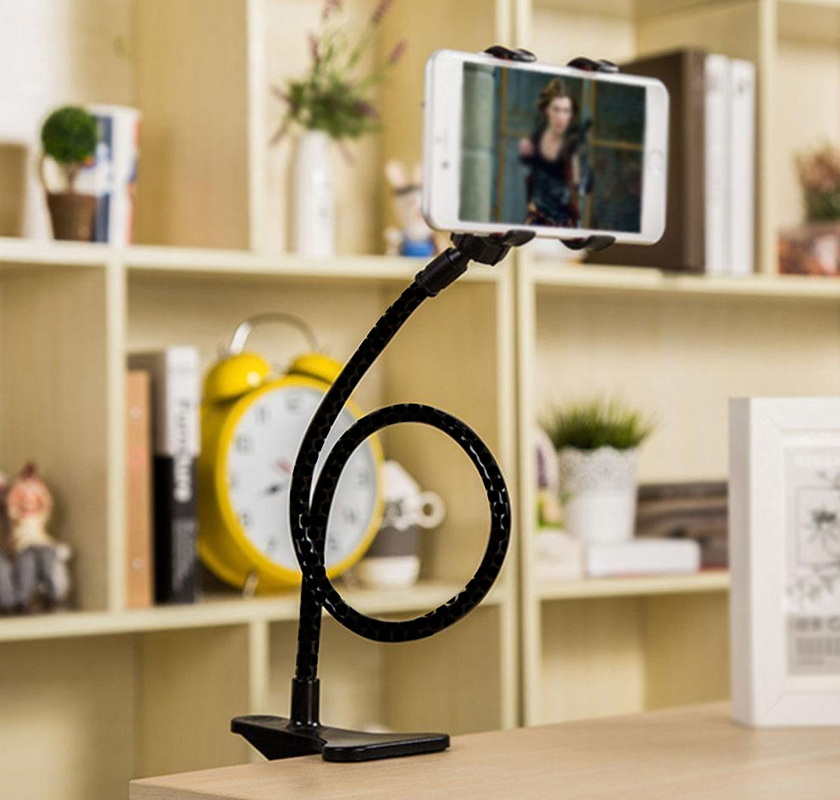 TODO 360Â° Rotating 3.5 - 5"  Tablet Pc Phone Mount Holder Durable Metal Gooseneck