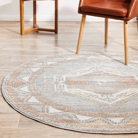 Mayfair Caitlen Grey Round Rug