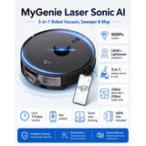MyGenie Laser Sonic AI Robotic Vacuum and Mop