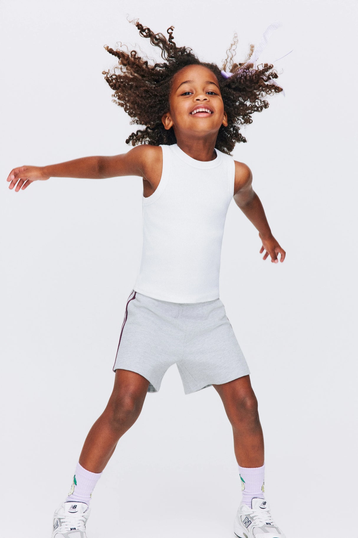 Cotton On Kids Girls Fitted Essential Tank - White Rib
