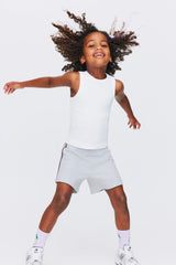 Cotton On Kids Girls Fitted Essential Tank - White Rib