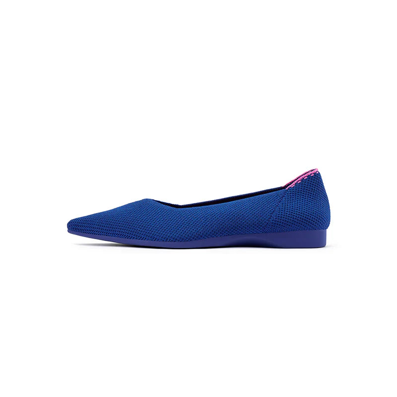 Charlotte Casual Pointed Toe Commuter Flats - Sapphire