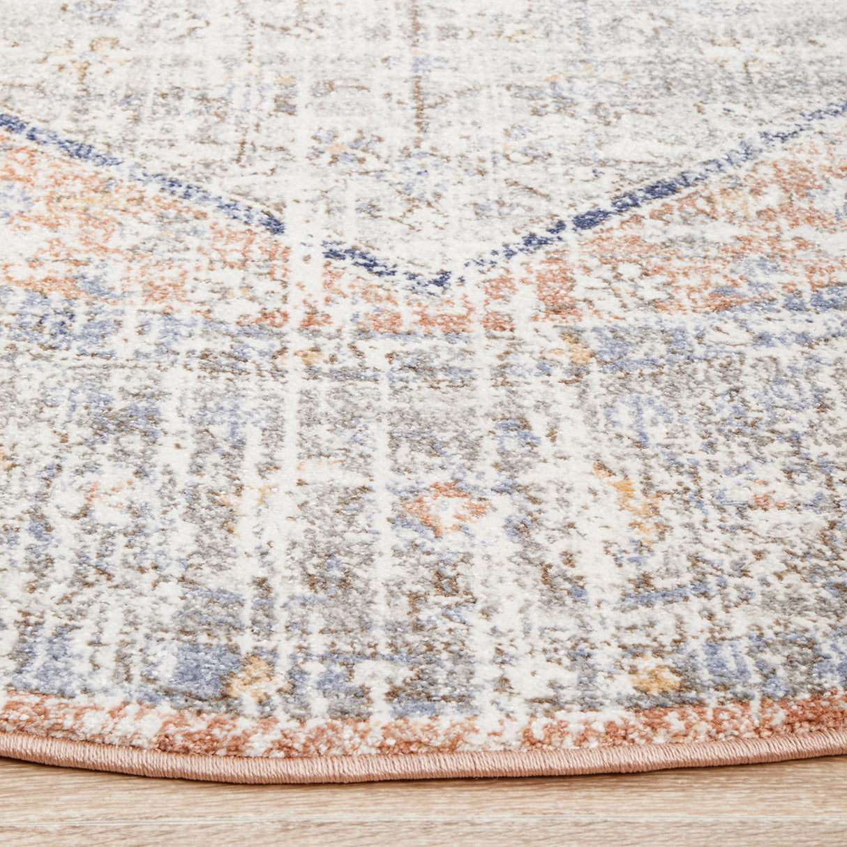 Mayfair Lorissa Peach Round Rug