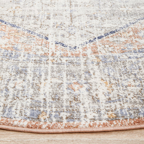 Mayfair Lorissa Peach Round Rug