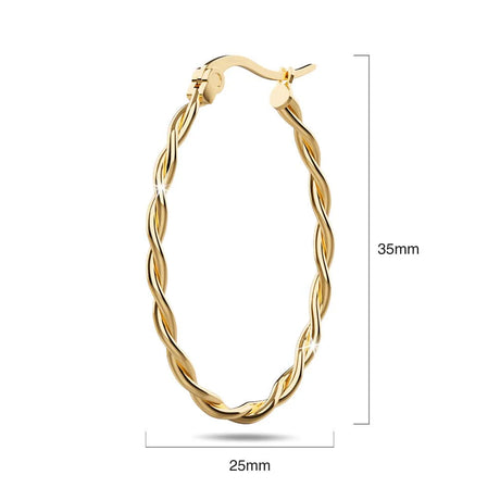 Bullion Gold Fairy Dust Hoop Gold Layered Earrings