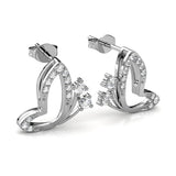 Krystal Couture Butterfly Buff Stud Earrings Embellished with SWAROVSKI Crystals