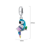 Solid 925 Sterling Silver Rio's Blu Spix Macau Charm