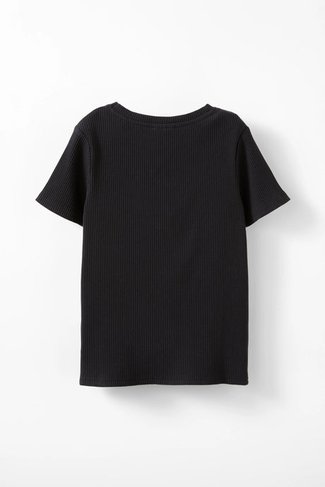 Cotton On Kids Girls Fitted Short Sleeve Essential Tee - Black