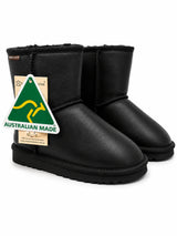 Australian Leather Ugg Mini Leather Black - AU14