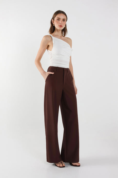 Madison The Label Zanda Pants - Choc