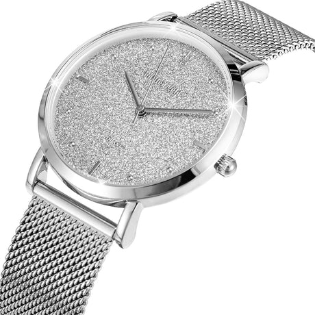 Boxed Bullion Gold Seamless Dial and Bangle Set  in White Gold