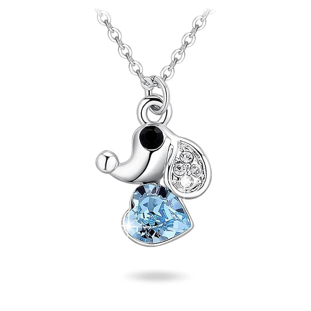 Boxed Cute Elephant Necklace and Earrings Set Embellished with SWAROVSKI® crystals