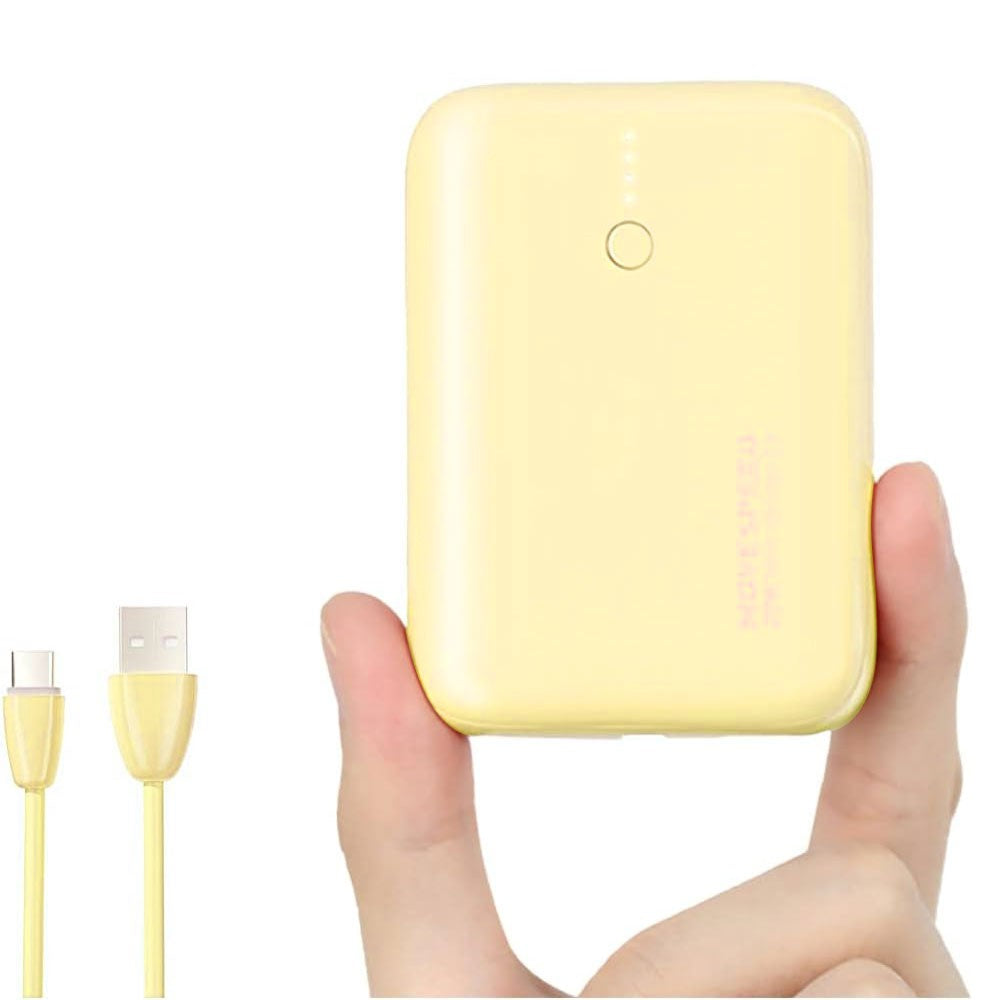 MOVE SPEED Mini Cute Charger Power Bank 10000mAh 22.5W - Yellow