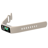TODO Fitness Tracker Smart Watch BT 5.0 Body Thermometer Temperature BPM Monitor - Silver