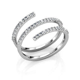 Krystal Couture Twirler Ring Embellished with SWAROVSKI Crystals