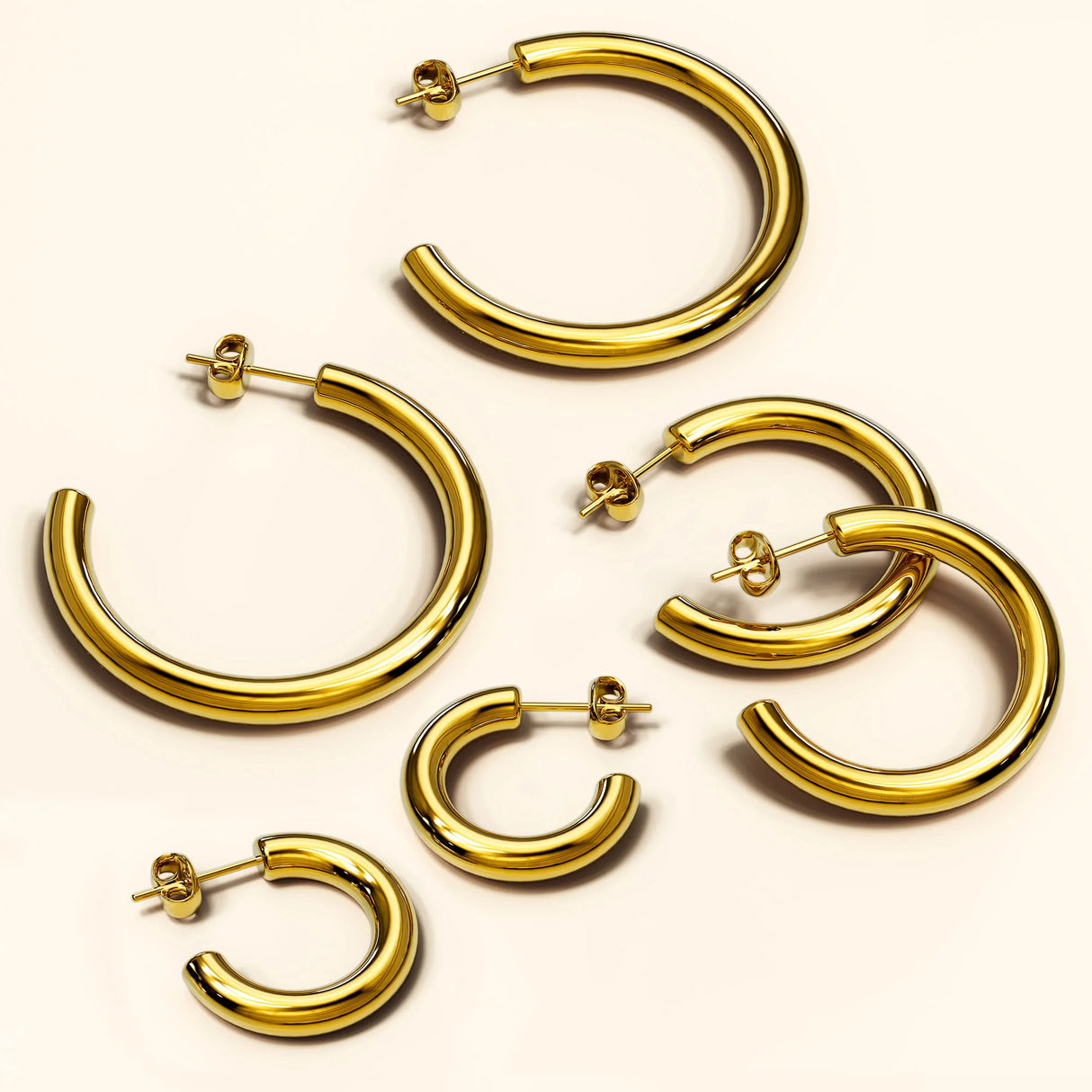 Bullion Gold Erica Gold Hoop Earrings