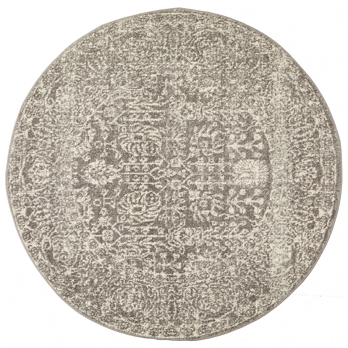 Evoke 256 Grey Round Rug