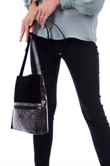 Bosccolo Flat Sack In Black/Silver
