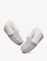 Popo Cow Suede Moccasin in Sand