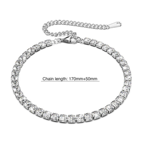 Krystal Couture Arena Crystal Tennis Bracelet Embellished with SWAROVSKI Crystals