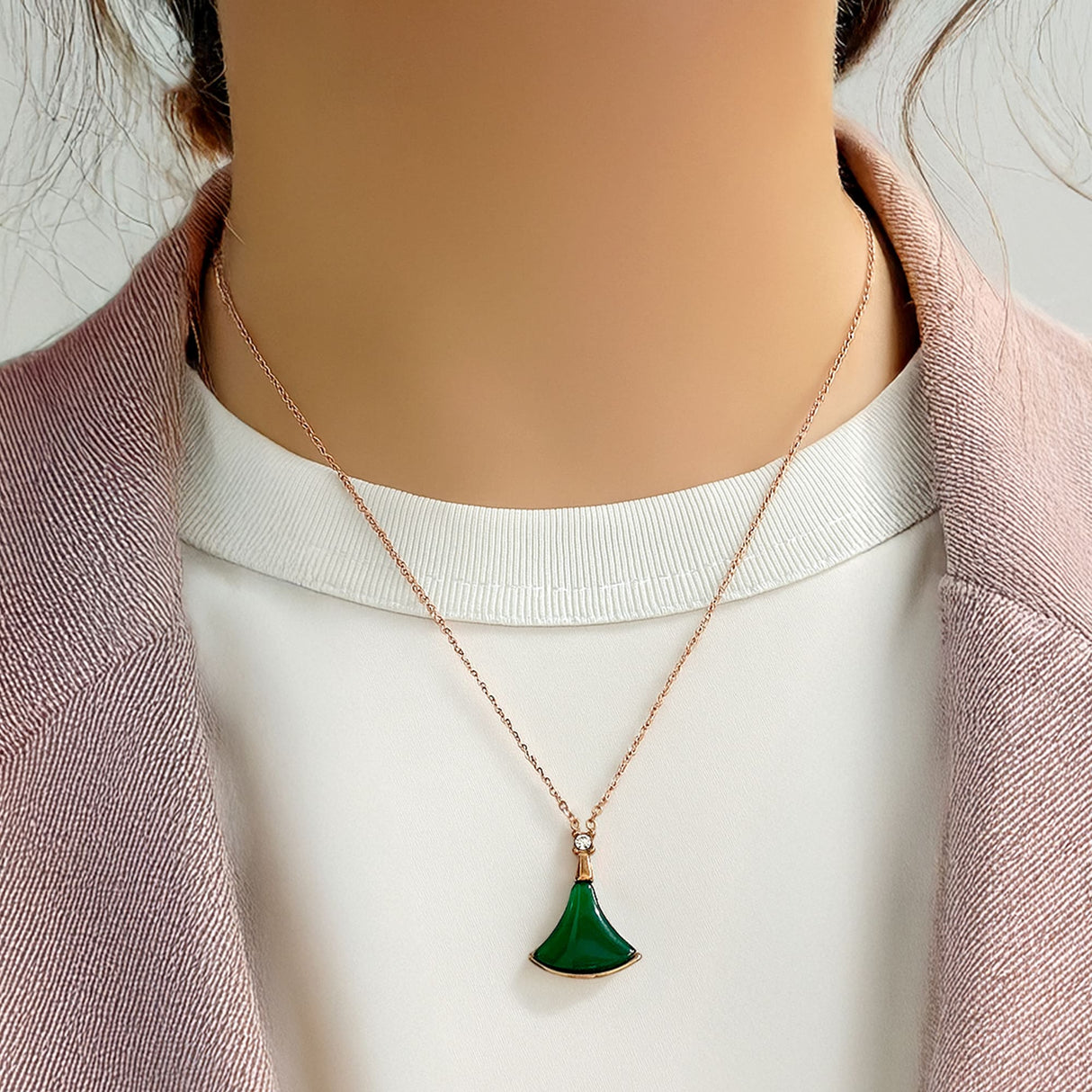 Bullion Gold Diva's Dream Necklace in Rose Gold
