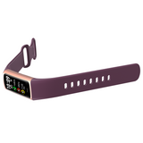 TODO Fitness Tracker Smart Watch BT 5.0 Body Thermometer Temperature BPM Monitor - Purple