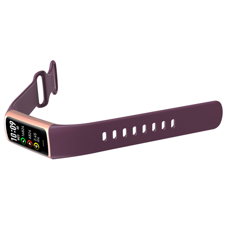 TODO Fitness Tracker Smart Watch BT 5.0 Body Thermometer Temperature BPM Monitor - Purple