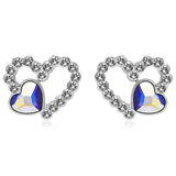 Krystal Couture Fancy Heart Earrings Embellished with SWAROVSKI Crystals
