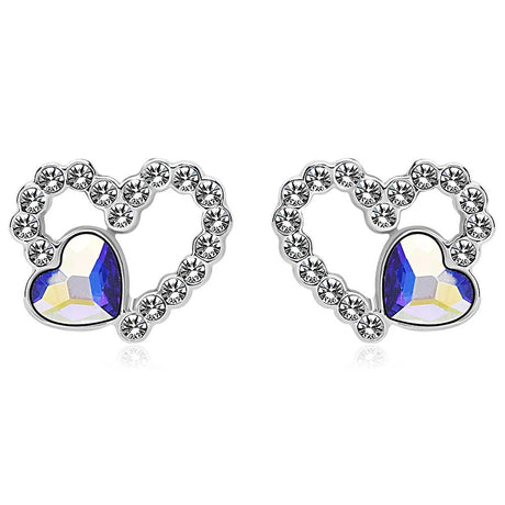 Krystal Couture Fancy Heart Earrings Embellished with SWAROVSKI Crystals