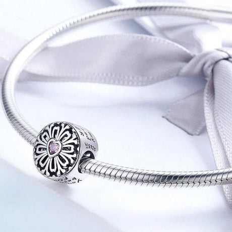 Solid 925 Sterling Silver You Are My Best Friend FOREVER Inscription Heart CZ Charm