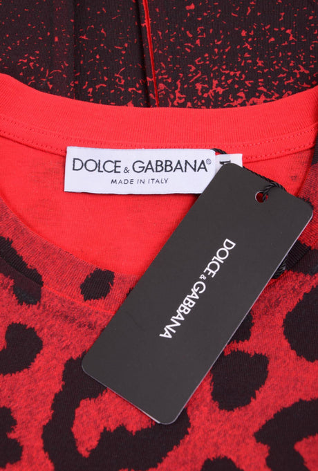 Dolce & Gabbana Men Animal Print Short Sleeve T-shirt