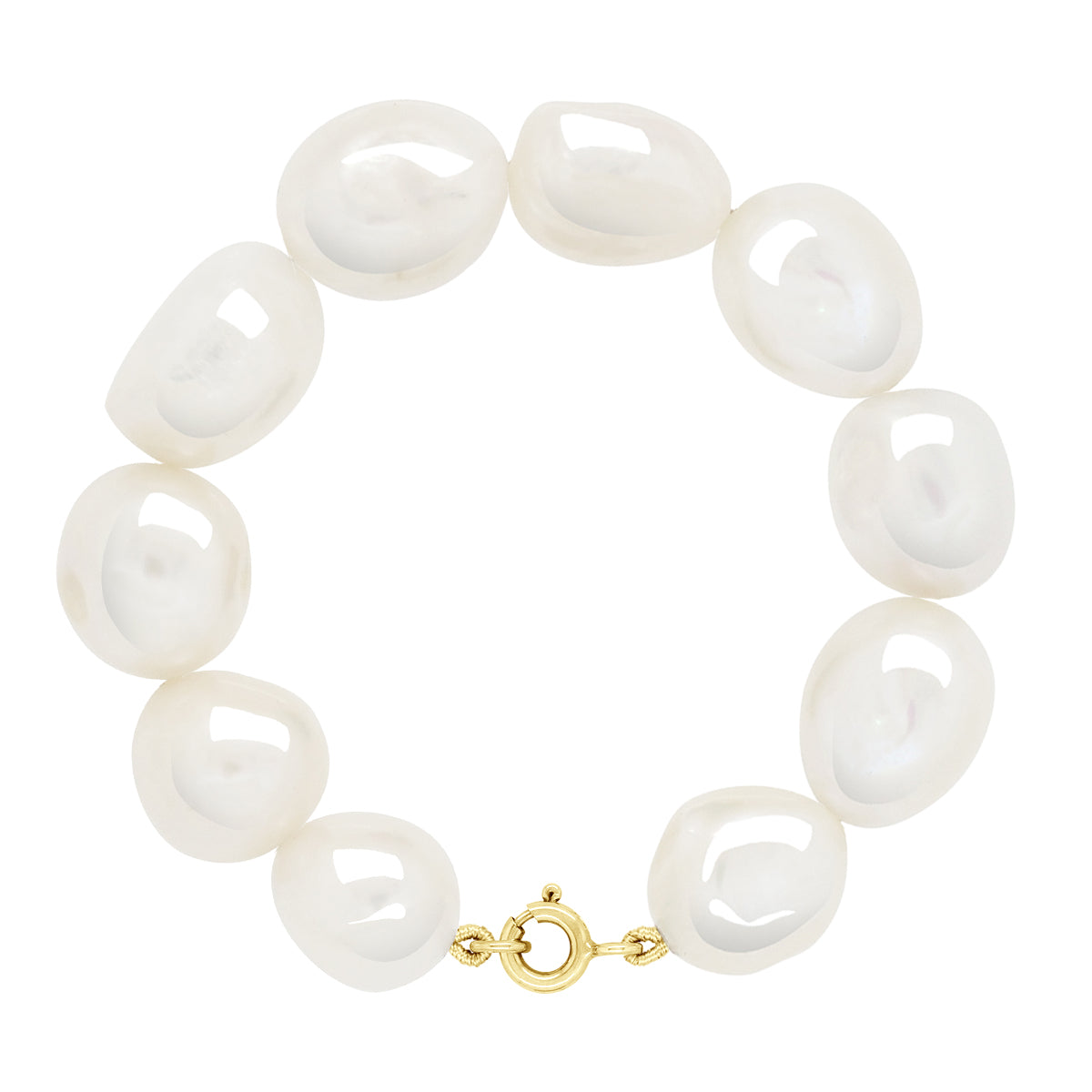 Bracelet Gold - Natural White - Longueur 18 cm