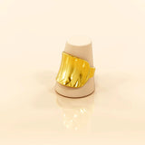 Bullion Gold Folded Ring in Gold