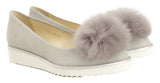 Bosccolo Womens Ballerina - Grey Suede