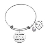 Bullion Gold A True Friendship Inscriptions Adjustable Bracelet