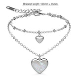 Bullion Gold River's Heart Bracelet in High Polished Stainless Steel