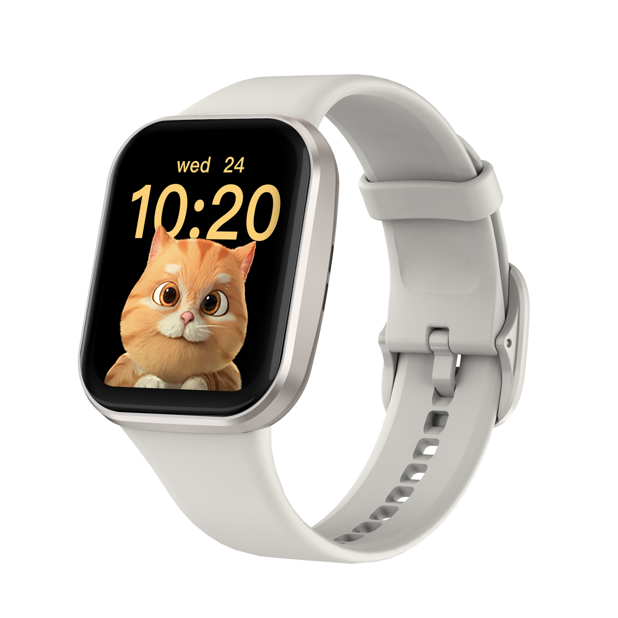 Bluetooth Smart Watch 1.83" Touch Screen Heart Rate BT 5.3 - Silver
