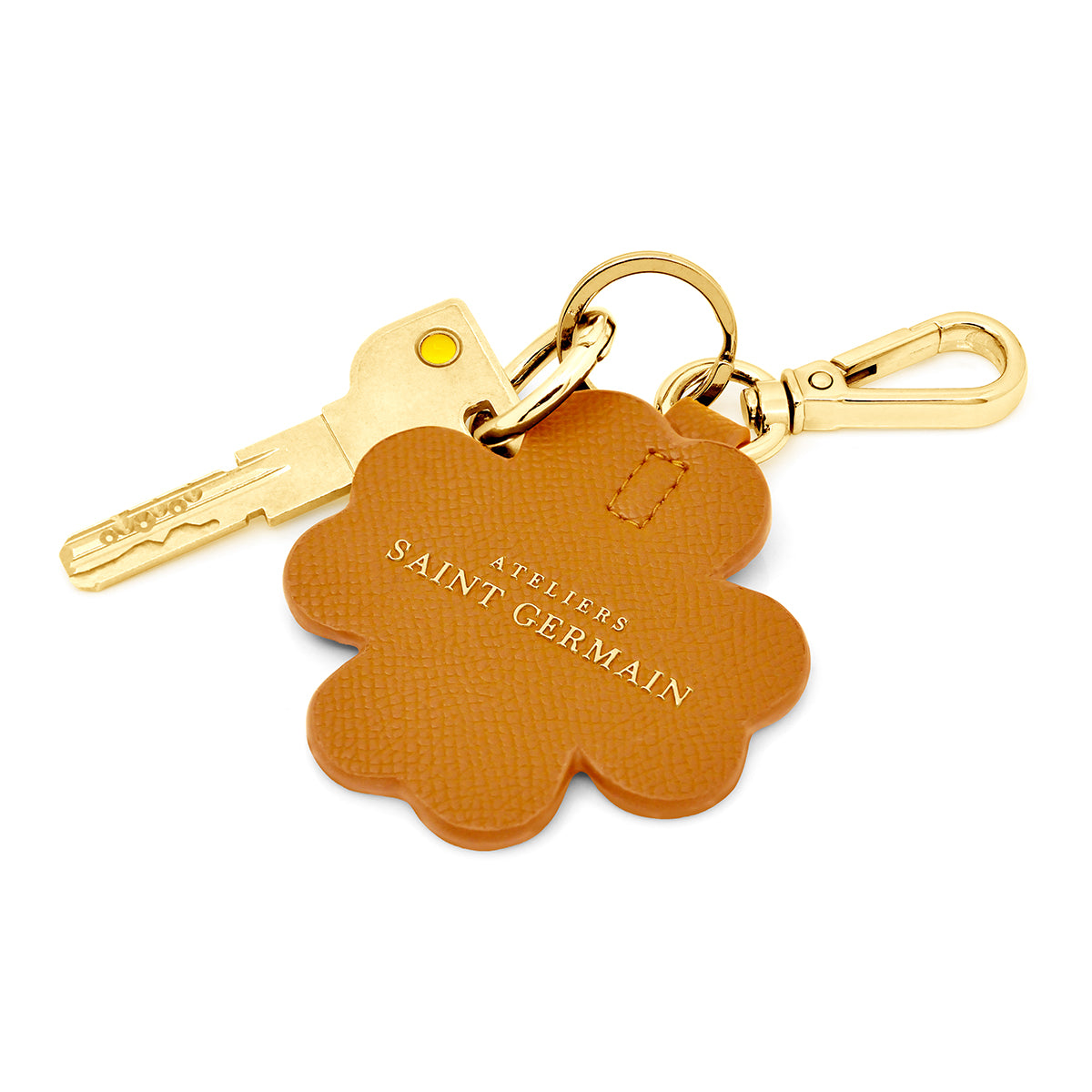 JEWELRY BAG - KEY RING "CLOVER" BROWN