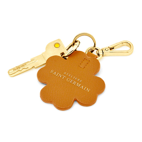 JEWELRY BAG - KEY RING "CLOVER" BROWN