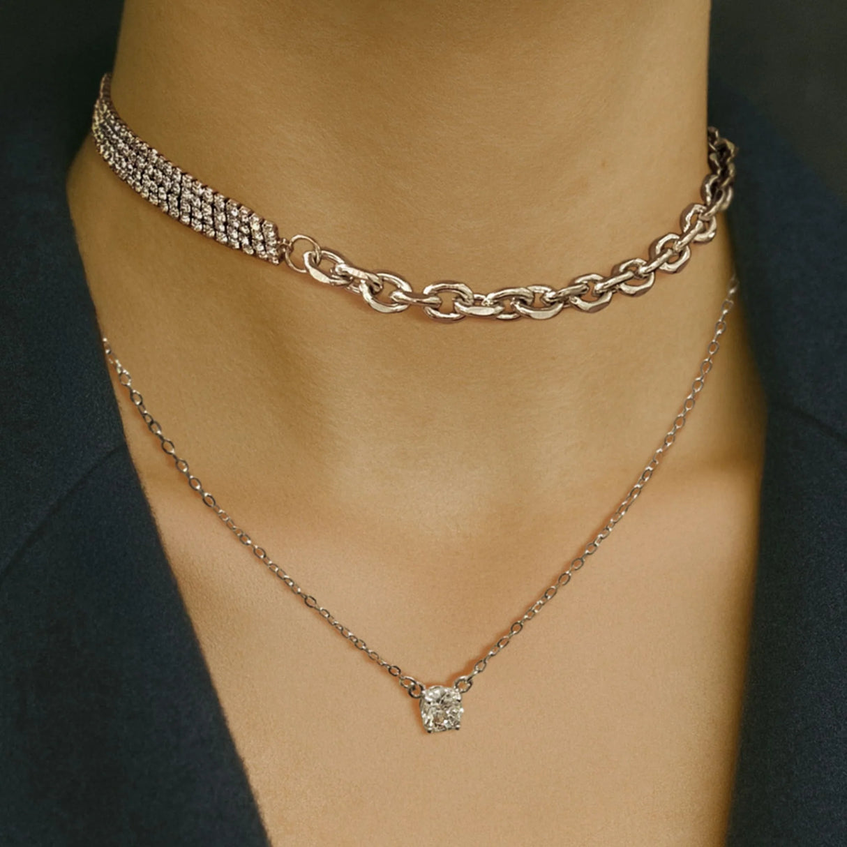 Krystal Couture The Solitaire Necklace Embellished with SWAROVSKI Crystals