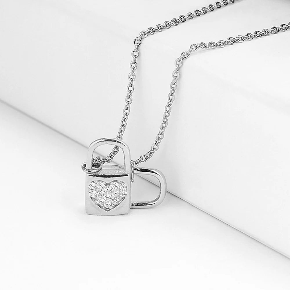 Boxed Celeste Heart Necklace and Earrings Set Embellished with SWAROVSKI® crystals