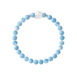 Manufacture Royale Bracelet Lucky Flower Aquamarine Sky Blue Sterling Silver